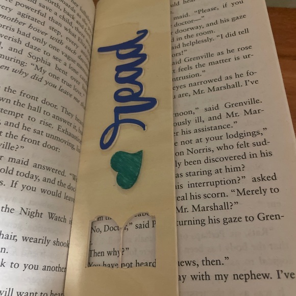 Handmade Wooden Just Read Bookmark - Picture 2 of 3